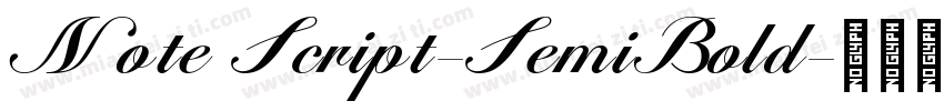 Note Script-SemiBold字体转换